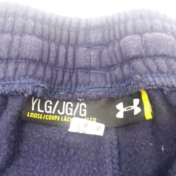 Youth Kids Under Armour Loose Sweatpants Blue YLG - Picture 8 of 8